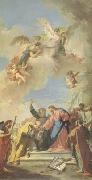 PITTONI, Giambattista Christ giving the Keys of Paradise to St Peter (mk05) oil painting artist